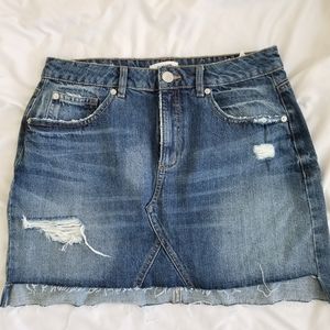 Garage denim skirt